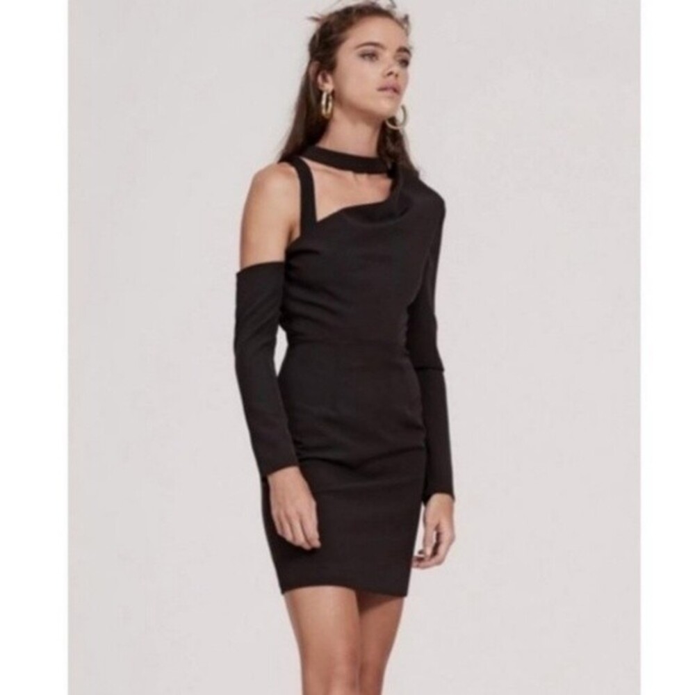 New Finders Keepers black cutout short mini sexy bodycon party dress size XS